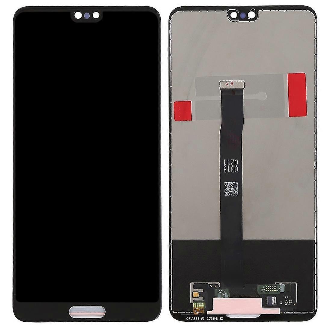 חלק חילוף מסך LCD תואם Huawei P20 (עדשת זכוכית מסך שאינו OEM, חלקים אחרים OEM)