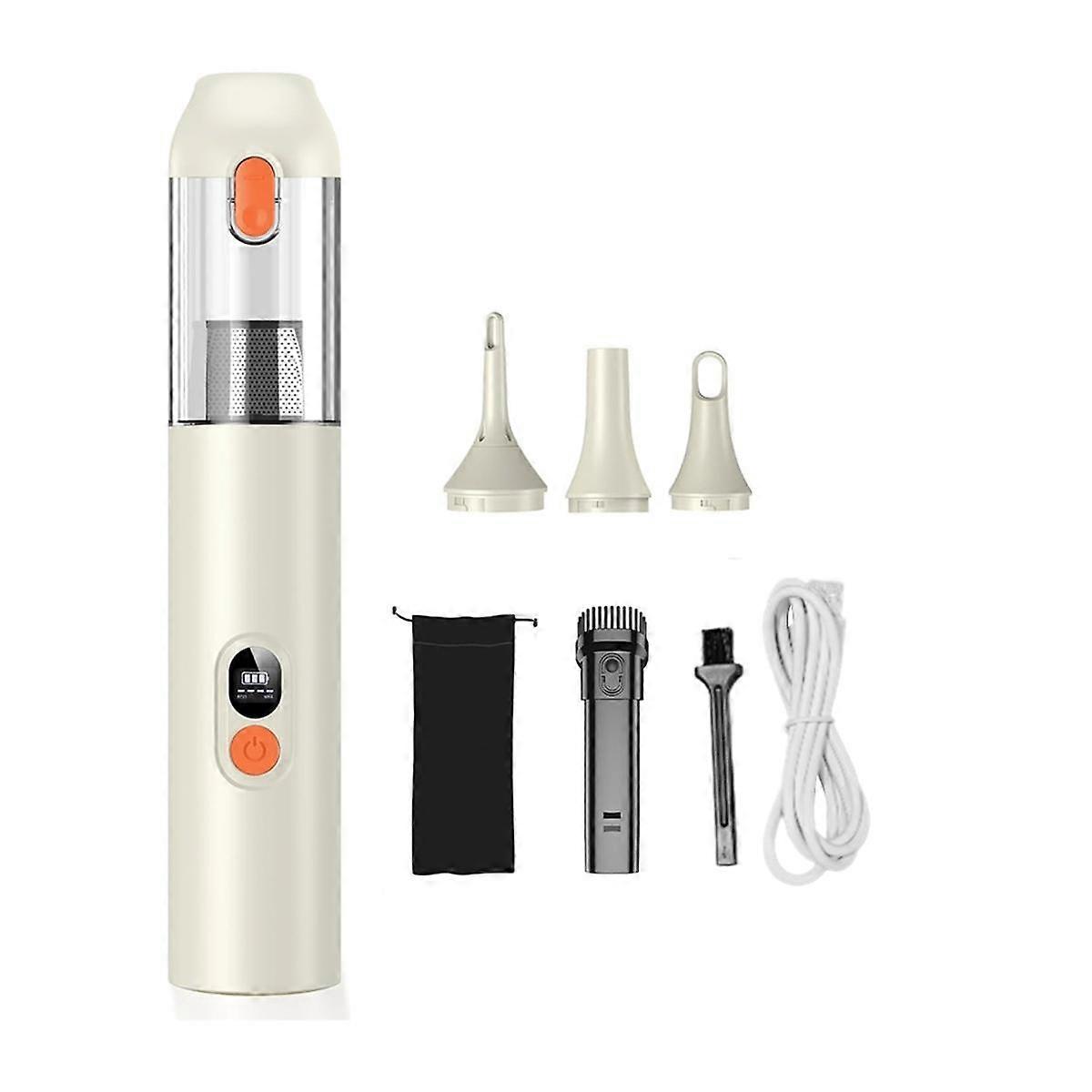 Handheld Vacuum Cordless 14000Pa Powerful Suction, Portable 4-In-1 Car Vacuum Cleaner with LED Display&Light, for Car