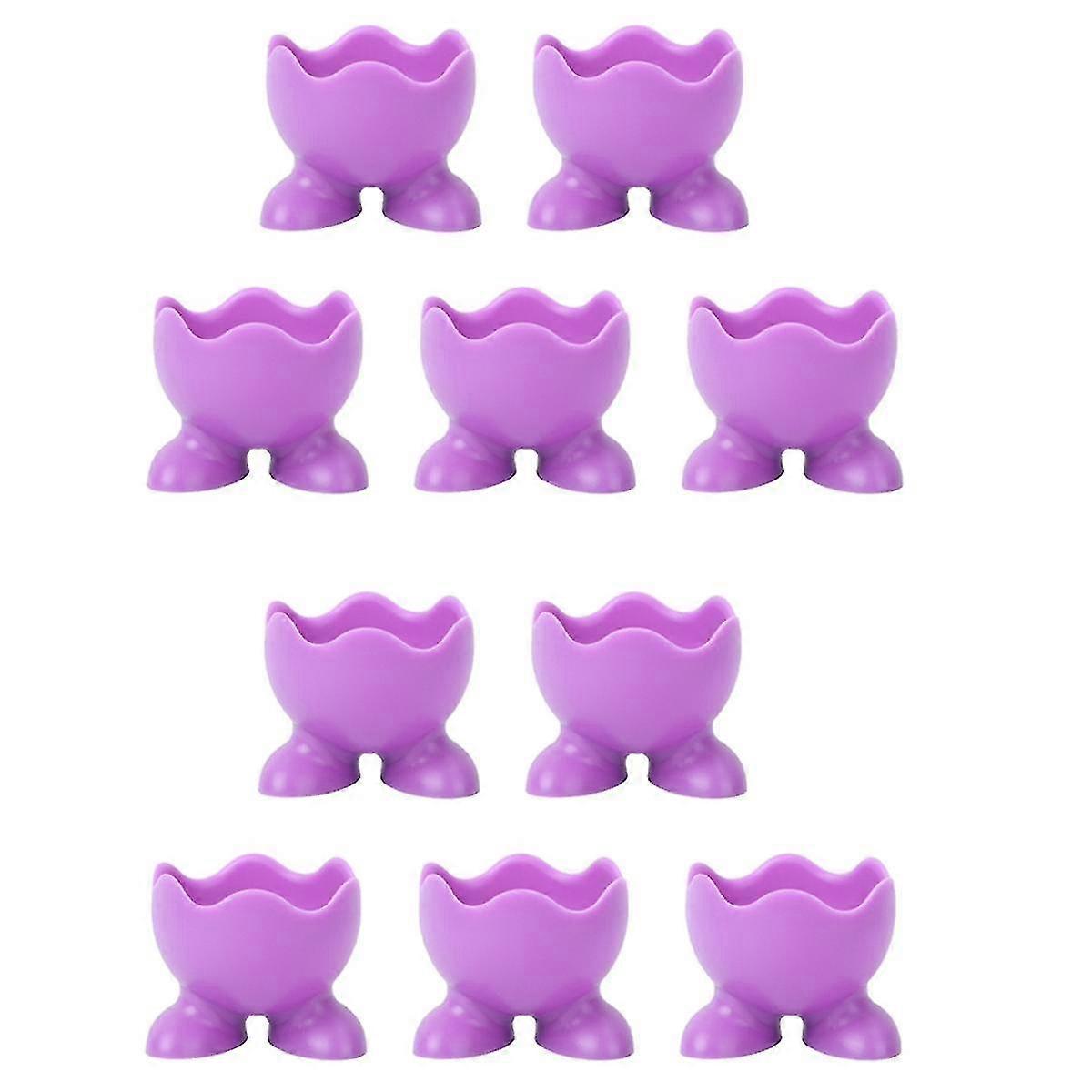 10pcs Silicone Egg Cups Stands Holders For Serving Hard And Soft Boiled Eggs,kitchen Cooking Tool E