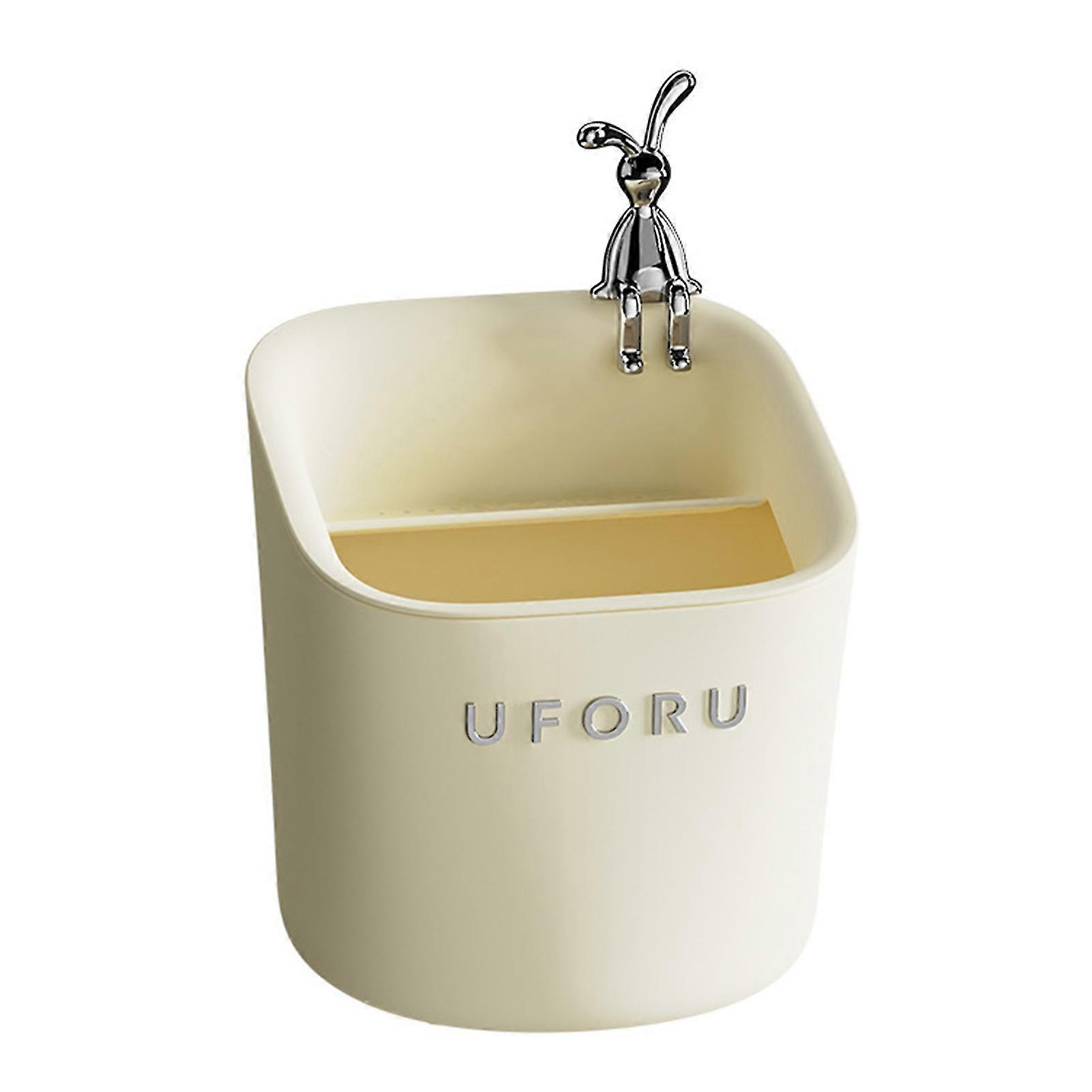 Household Mini Removable Drain Trash Can Multi-functional Garbage Bin for Bedroom Bathrooms