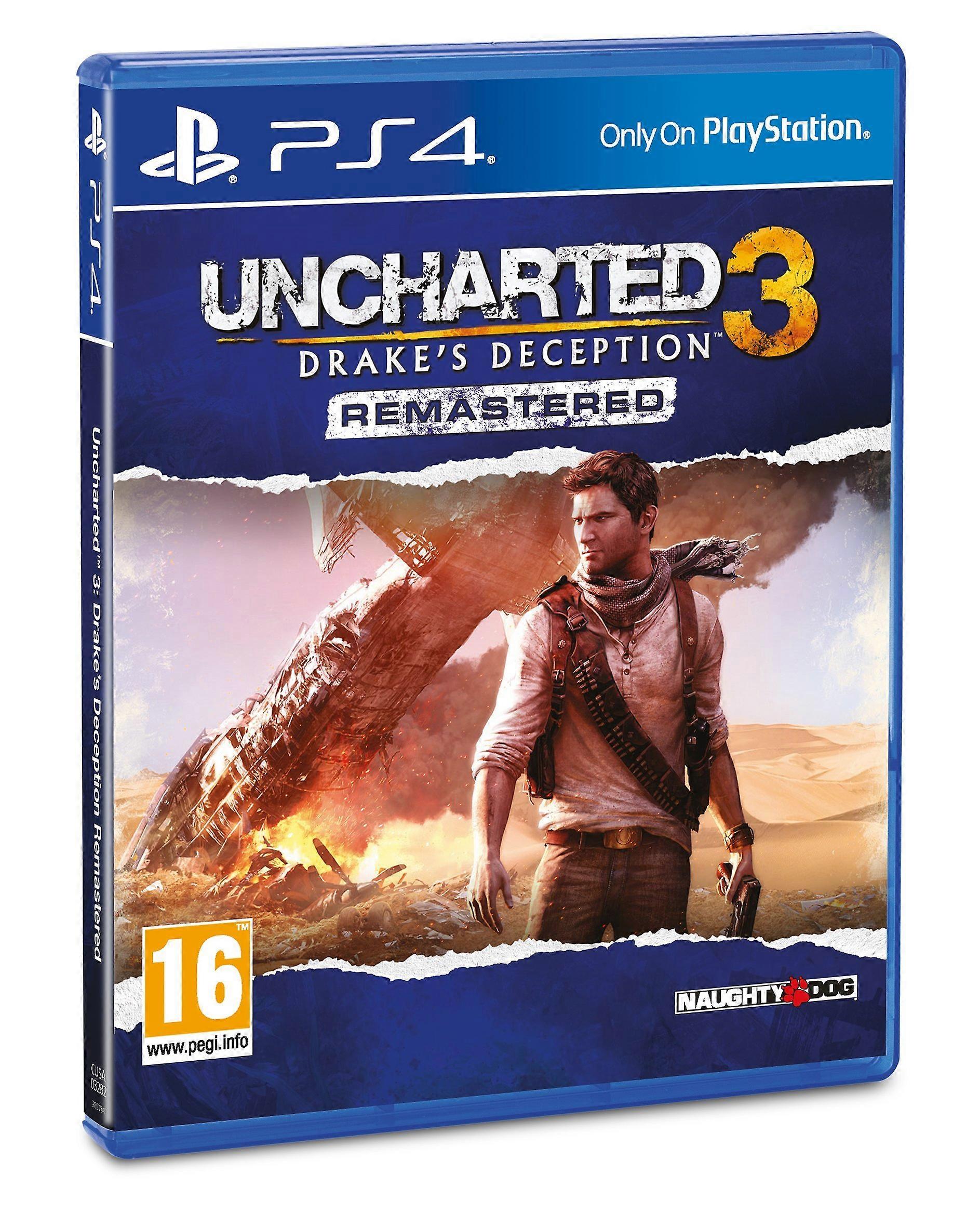 Uncharted 3 Drakes Deception Remastered (PS4) - New & Sealed