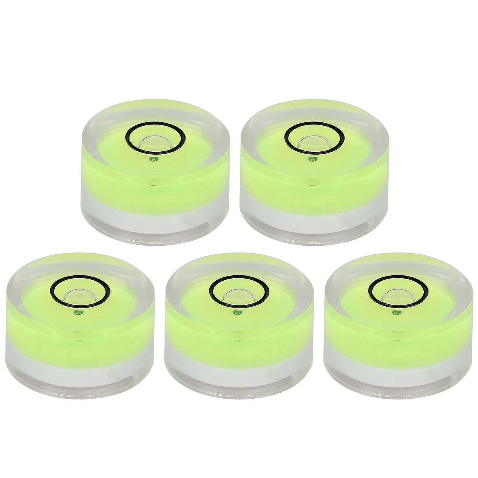 5pcs 15mm Diameter Measuring Tool Mini Round Level Bubble for Balance Scale