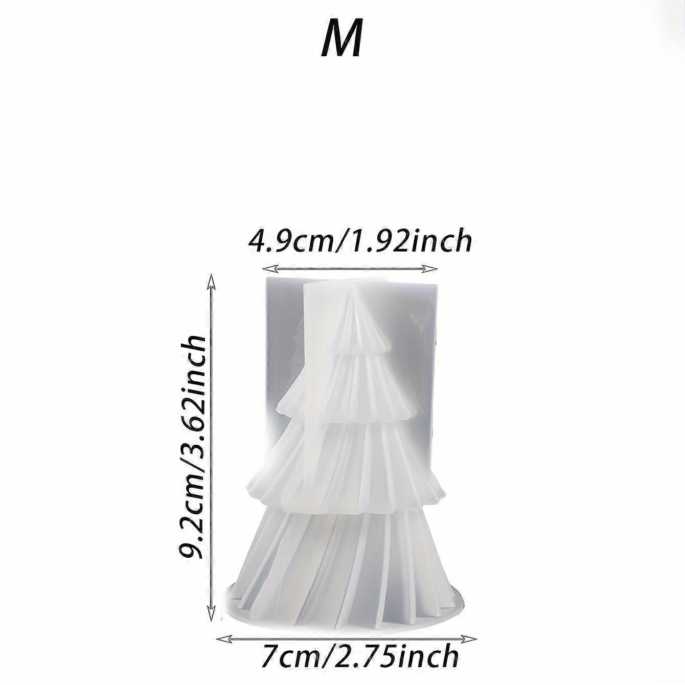 Barsinfi 1pc 3D Kiefer Silikonform DIY Weihnachtsbaum Duftkerze Weihnachtskerze Dekoration Handgemachtes Produkt Form
