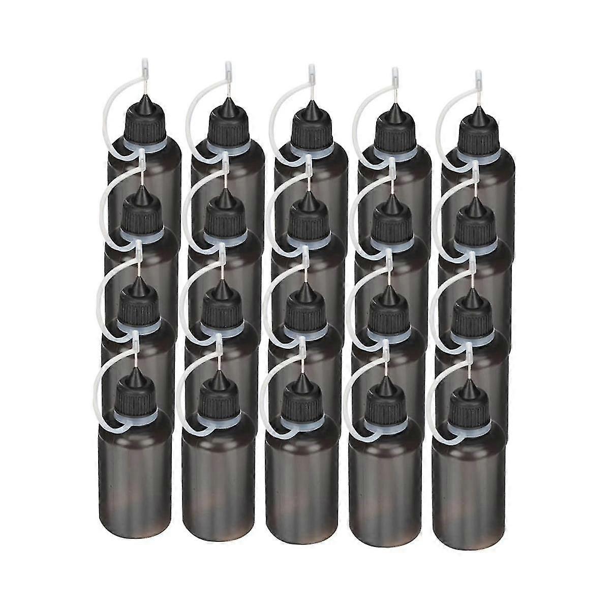 30ML/1Oz Glue Bottles 24Pcs Portable Tip Bottle Pointed Mouth Glue Applicator Bottles Water Bottle with Fine Tip