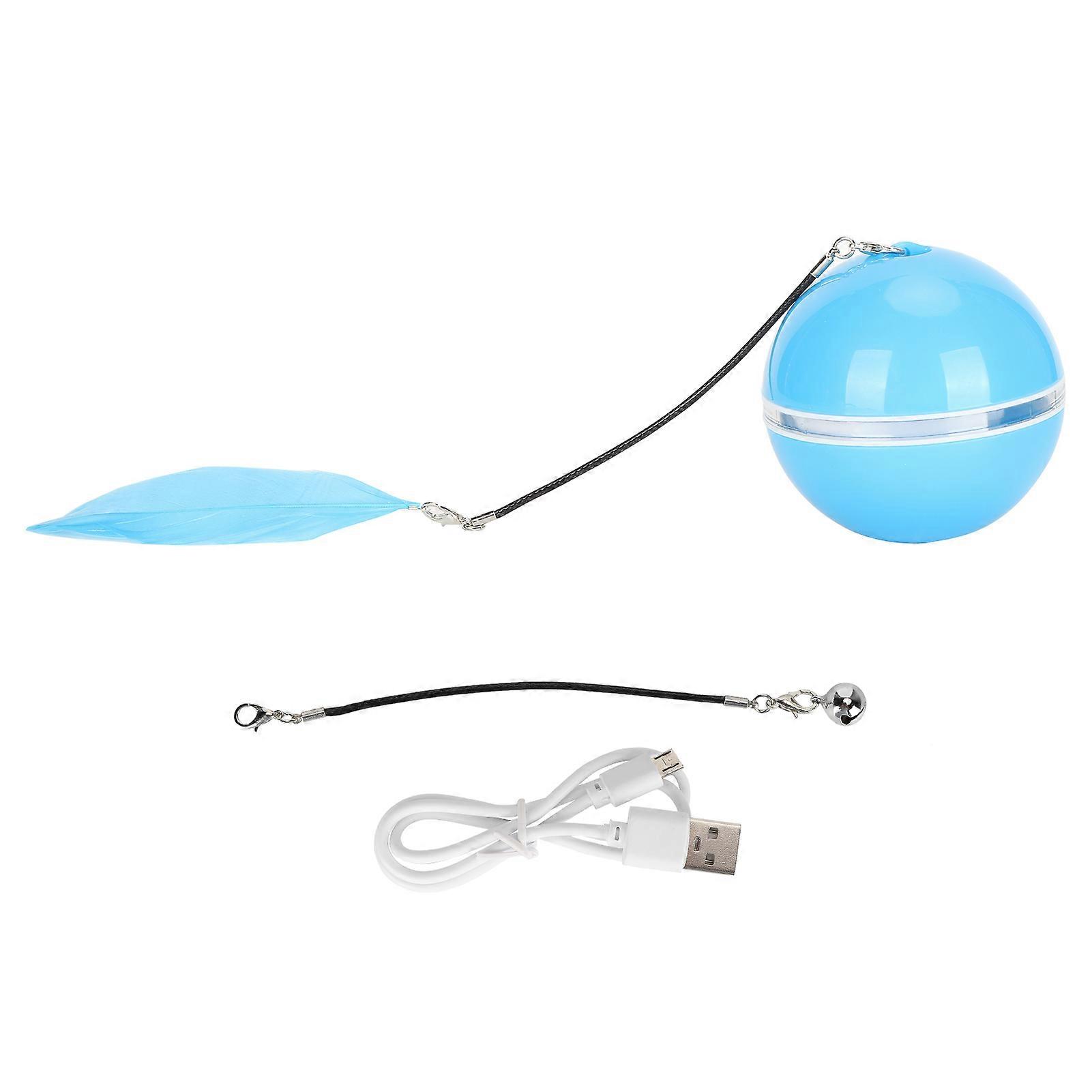 Rechargeable Indoor Interactive Automatic Rolling LED Light Cat Rotating Toy Ball