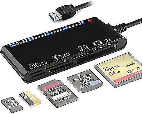 Card Reader Usb 3.0, 7 In 1 Memory Card Reader, Usb 3.0 High Speed Cf/