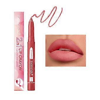 2-in-1 Lip Crayon, lip liner, Lip Liner Pencil, Slim Lip Pencil, Beauty Lip Gloss, Super Professional Tip Matte Lipstick, 2 in 1 lip Liner and Lipstic