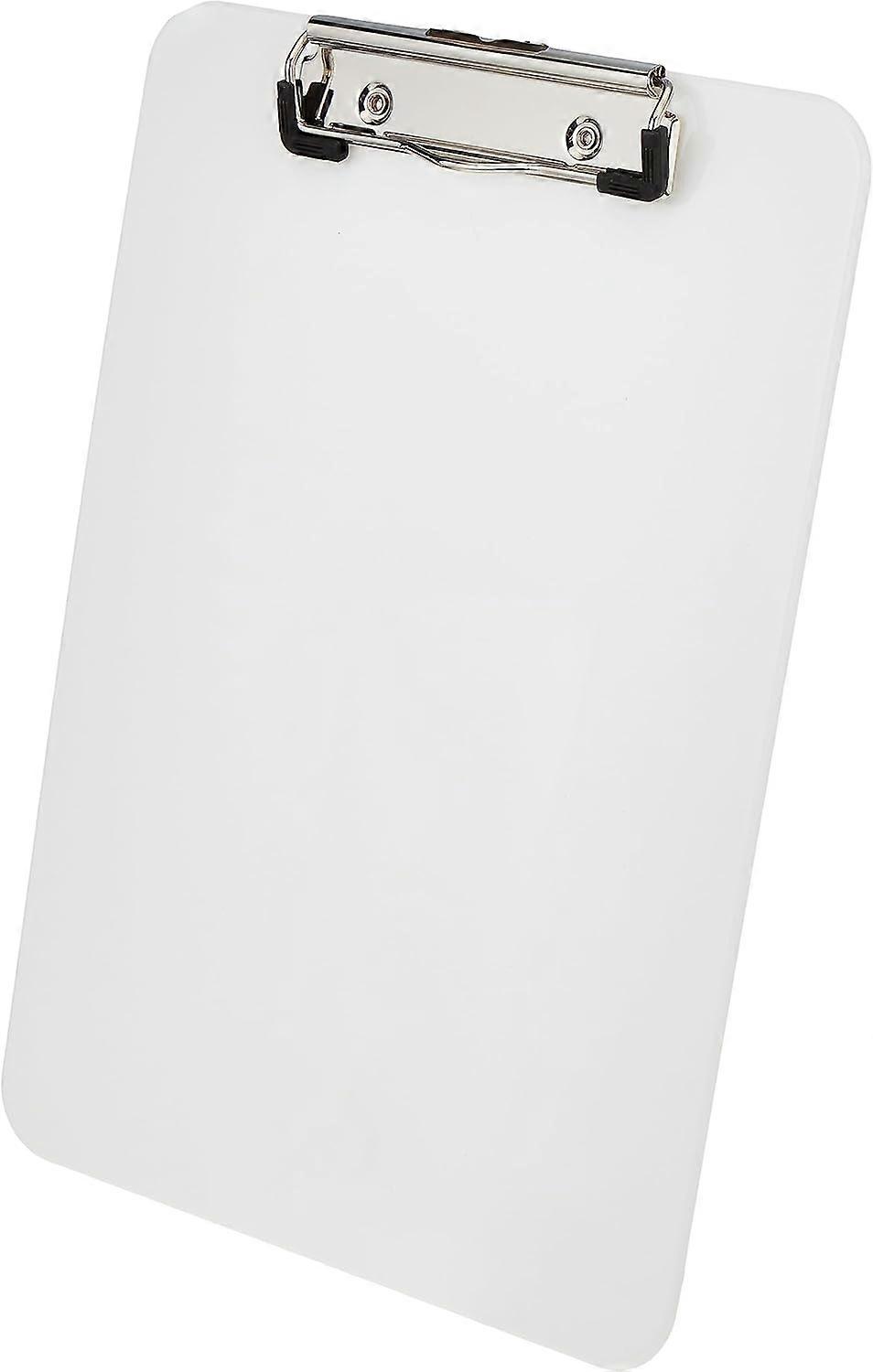 A4 Clipboard, Rigid Plastic, WOW Range, White