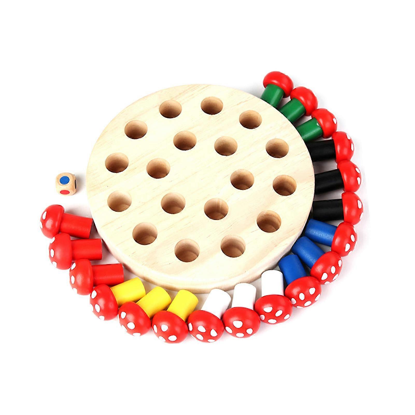 Radish Mushrooms Memory Chess Game Improve Observation Ability Educational Learning Interactive Toys