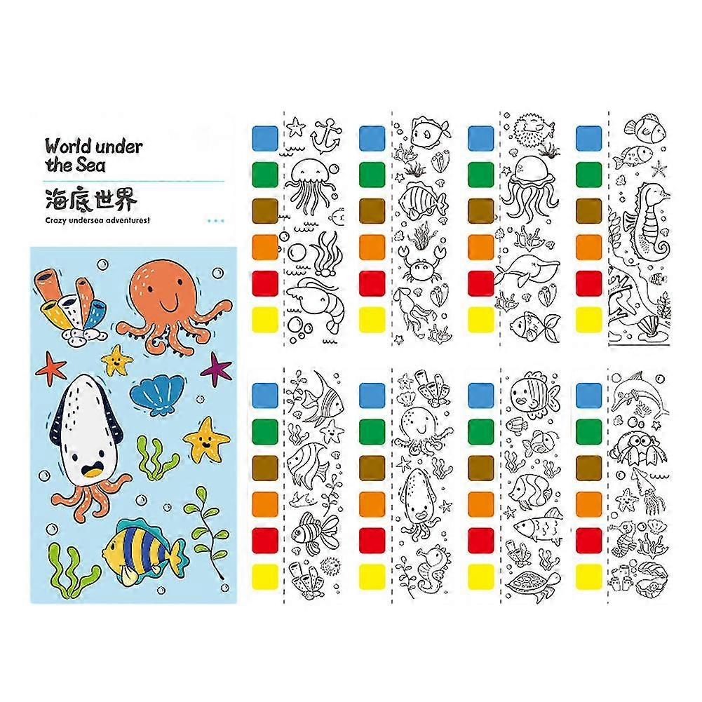 Diy Handmaded Poked Peinture Livres Multi-play Méthode Coloriage Doodles Jouets pour Enfants