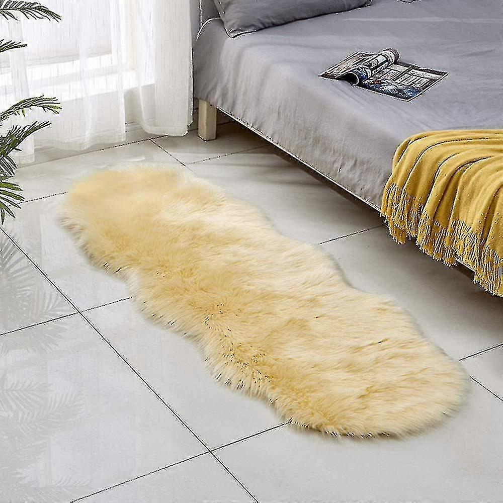 Imiteret pels område tæppe -lurvet fåreskind fluffy tæppe kunst tæpper chic gulvmåtte soveværelse stue nusery indretning fra Shantou Centure