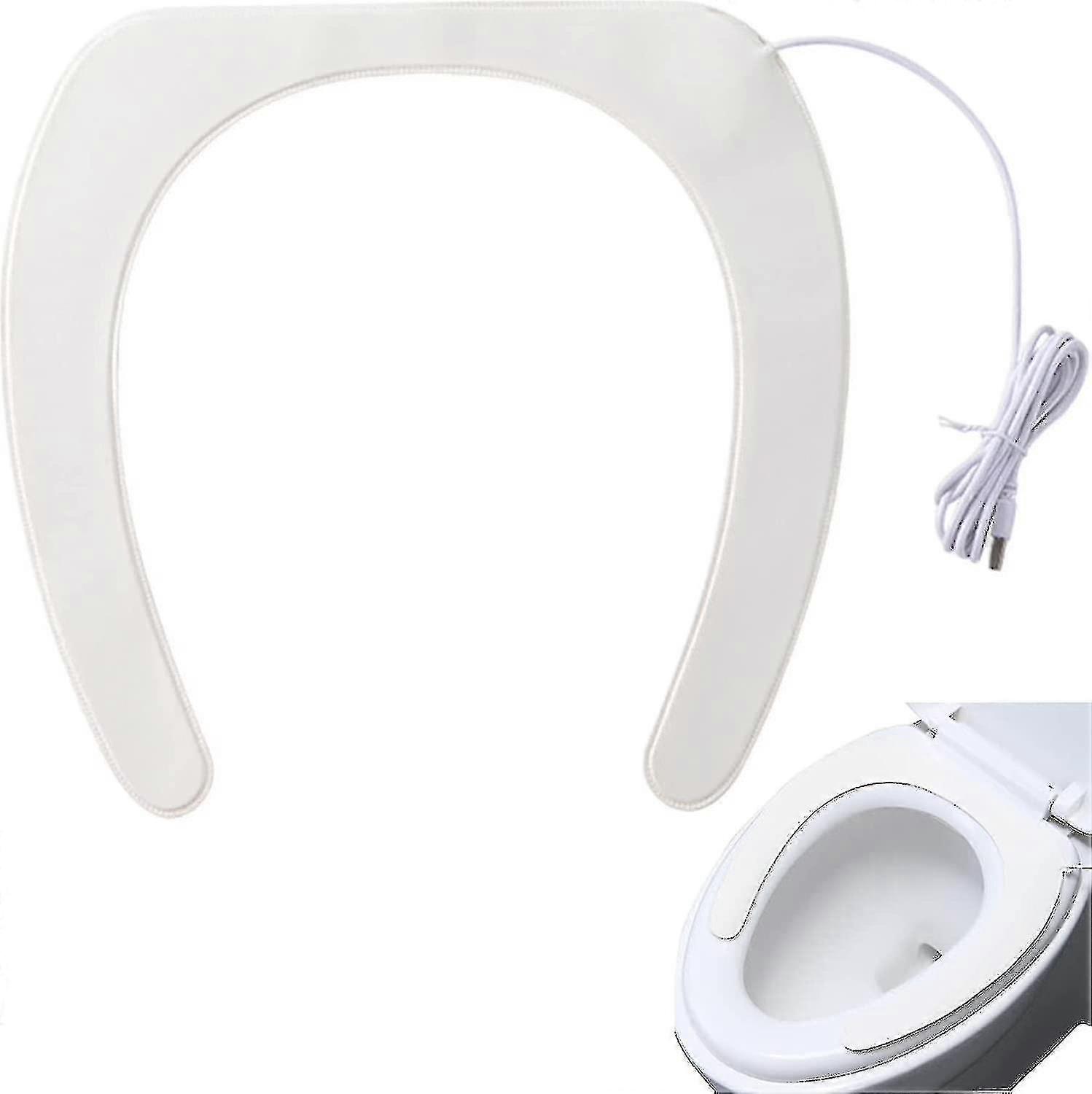 מחמם מושב אסלה קהה, מושב אסלה מחומם מוארך, רך וחם כיסויי מושב אסלה עבים מרופדים, כיסוי מושב אסלה מסיליקון, עמל נייד רחיץ