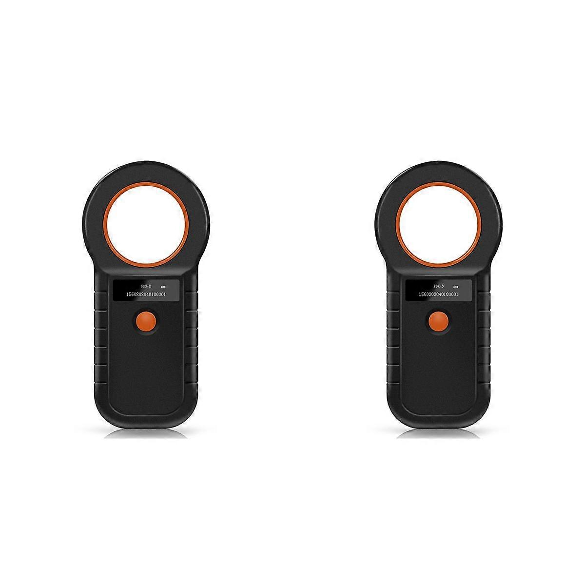 2X Animal Tag Reader USB 134.2K Dual Frequency Pet Chip Reader Animal Chip Reader Black