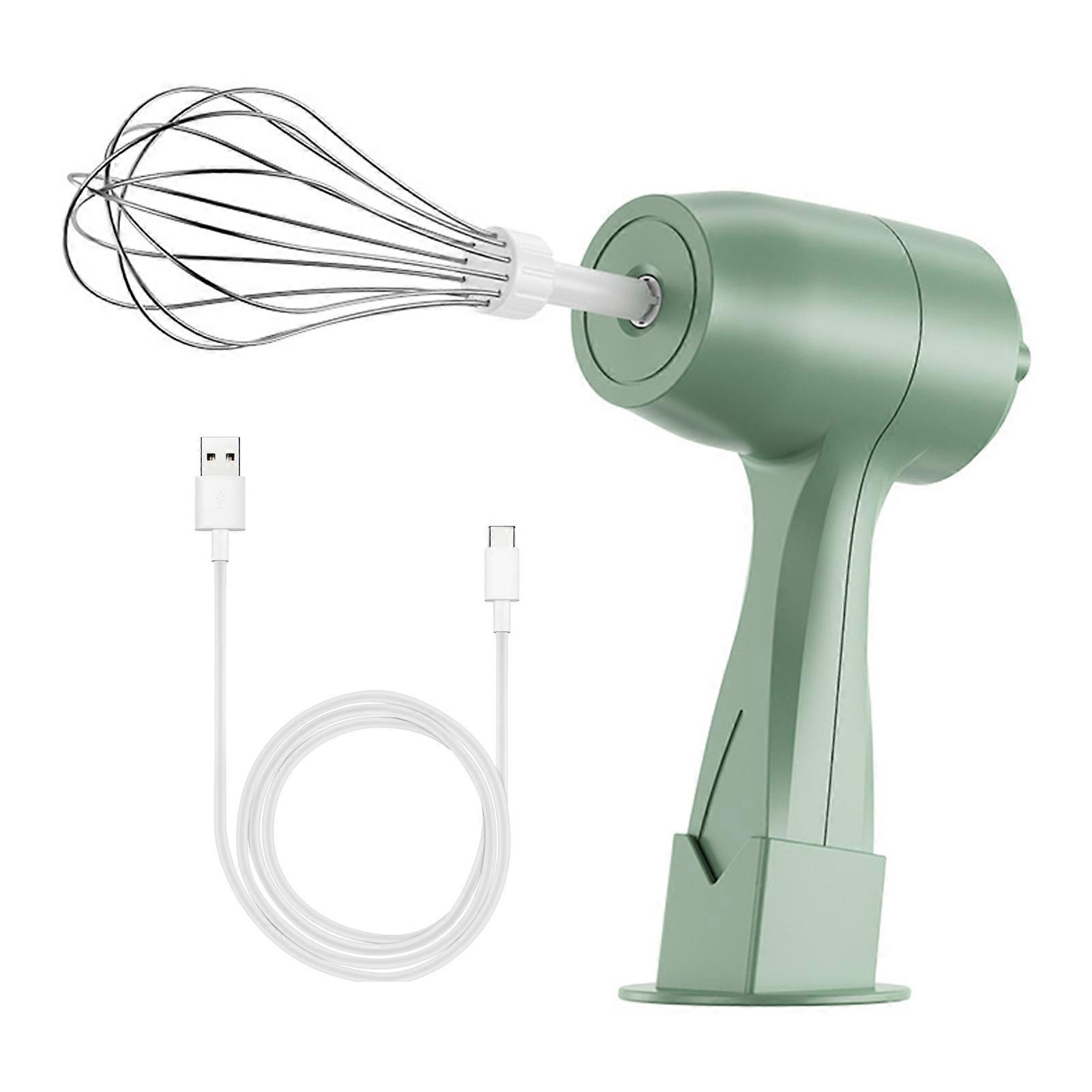 Electric Hand Mixer Cordless Rechargeable Egg Beater Handheld Egg Whisk Kitchen Tool for Baking Cooking