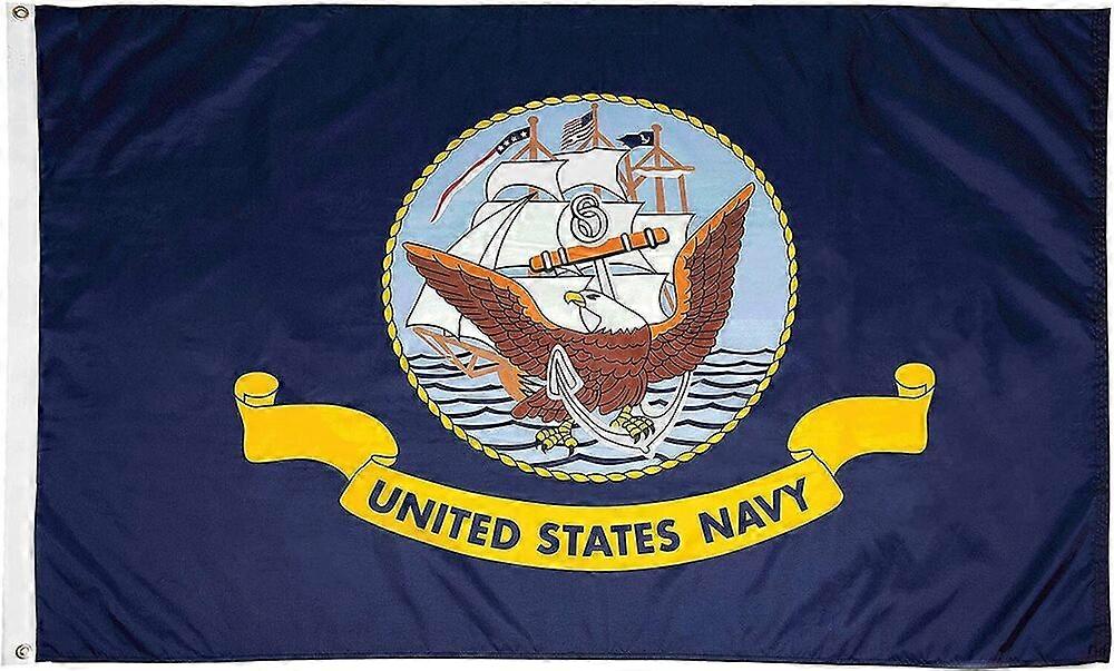 Bandera de la Marina de los Estados Unidos 3x5 – Doble Cara – FT 3 x 5 Nuevo Ejército de Estados Unidos – – Bandera USN Bandera de la Marina de los Estados Unidos 3x5 – Doble Cara – FT 3 x 5 Nuevo Ejército de Estados Unidos – – Bandera USN