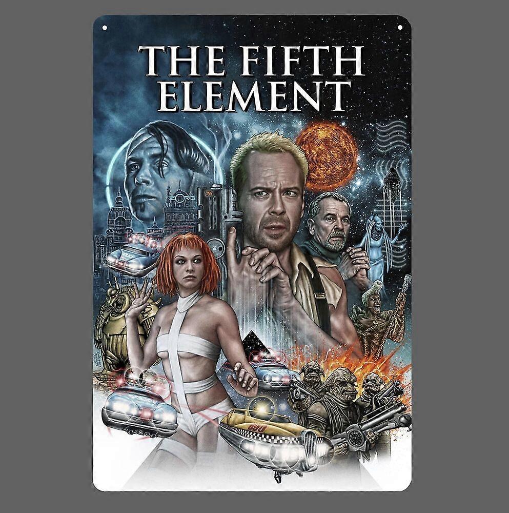 The Fifth Element Bruce Willis Movie Metal Poster Tin Sign  (8x12 inch) BPA663