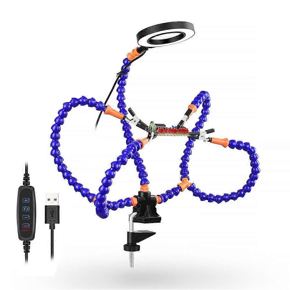 Forstørrelseshjælpende hænder loddestation 360 roterende loddeassistent