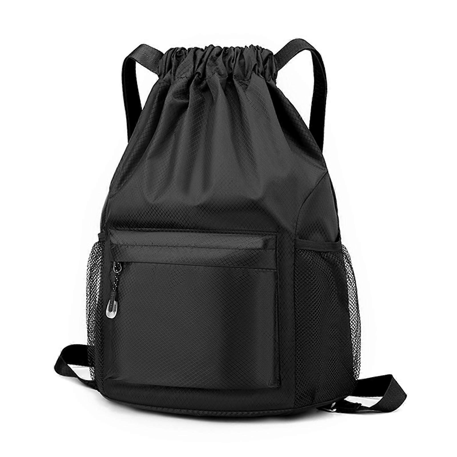 Women Drawstring Backpack Water Resistant Oxford Cloth String Bag Sackpack Cinch for Gym Shopping Sport Yoga