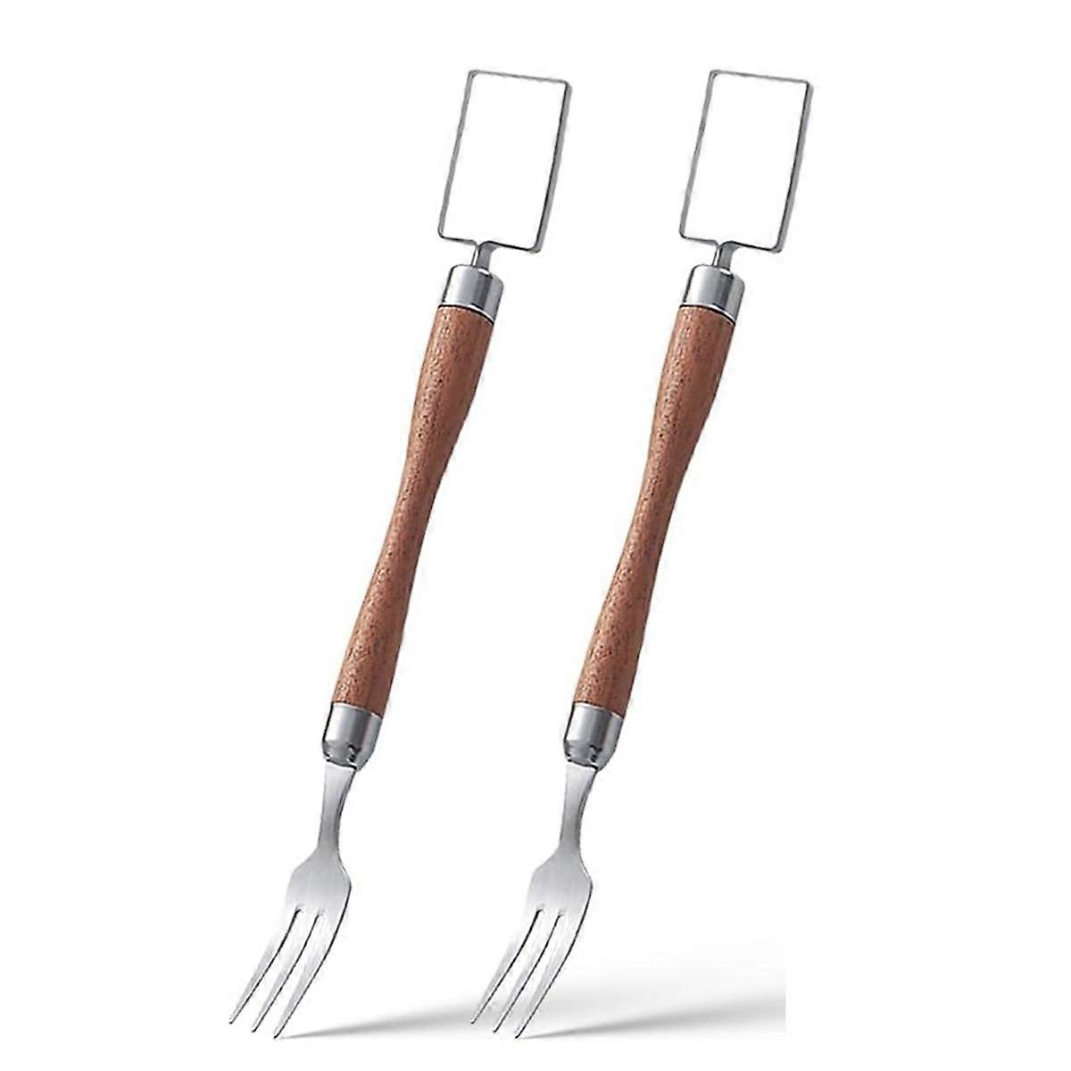 2-in-1-Edelstahl-Obstschneider, tragbares Doppelkopf-Wassermelonenschneider-Slicer-Tool, Wassermelone Fo