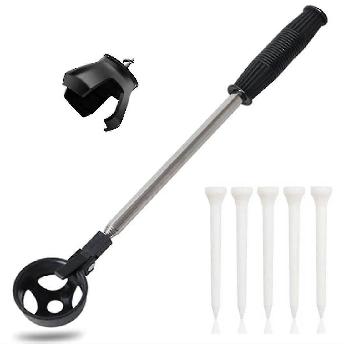 Golf Ball Retriever With Ball Grabber & Ball Spike