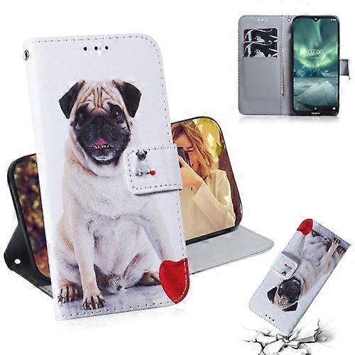 For Nokia 7.2 Coloured Drawing Pattern Horizontal Flip PU Leather Case