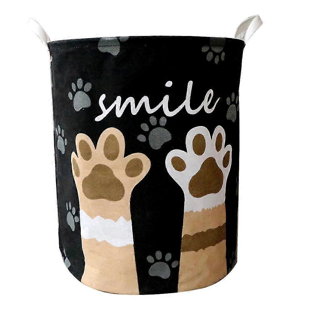 Waterproof Canvas Laundry Clothes Basket Storage Basket Folding Storage Box C