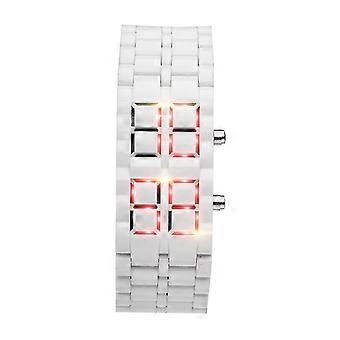 New Iron Samurai Metal Bracelet Lava Watch Led Digital Watches Hour Men Women
