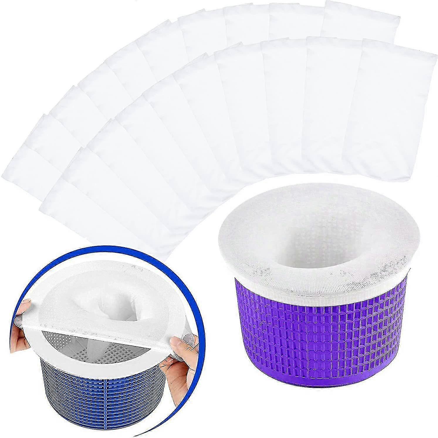 20 Pack Pool Skimmer Socks, Reusable And Super Elastic Skimmer Socks