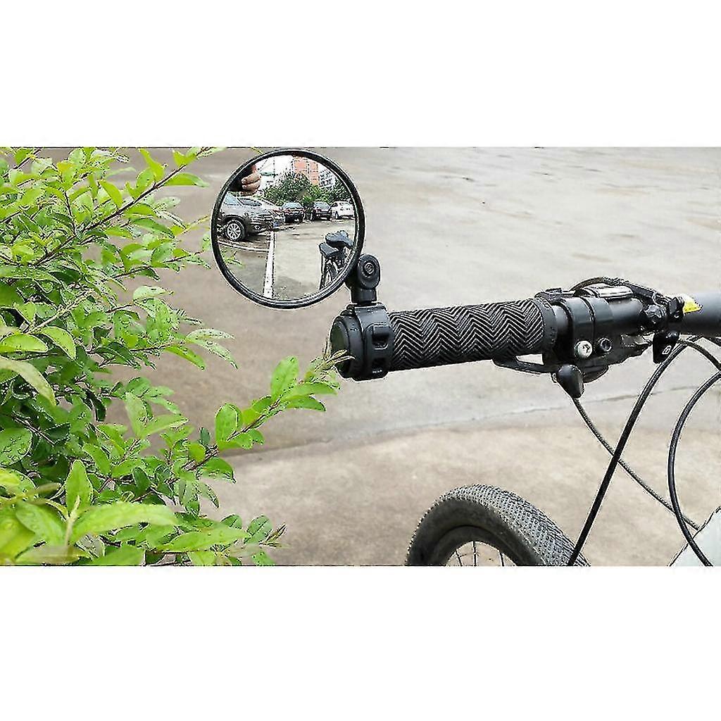 1x Universal Bicycle Handlebar Mini Rearview Mirror Adjustable Rotatable