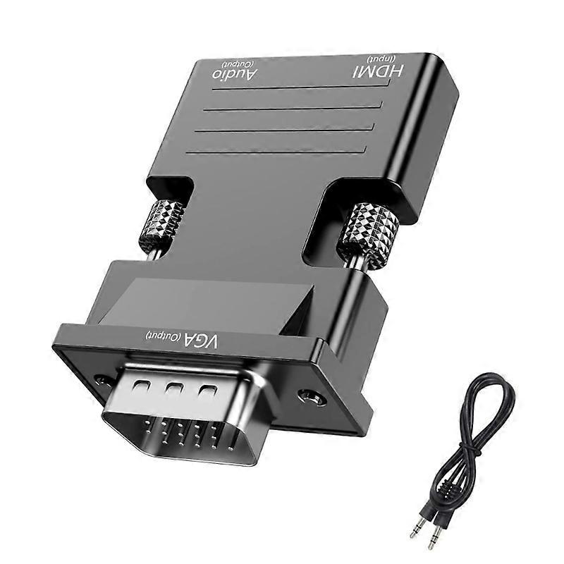 HDMI-compatible to VGA Adapter Computer Set-top Box Converter for Laptop PC