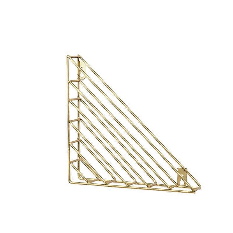 Nordic Geometry Wall Mounted Newspaper Rack - Iron (Gold)
