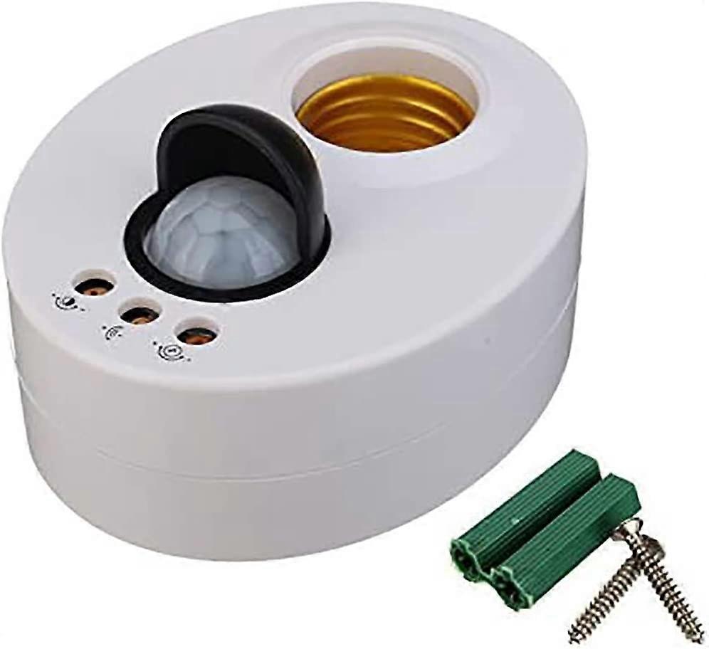 High Quality LED Light AC110V -220V E27 LED Bulb Base Infrared IR Auto Sensor Wall Sconce Lamp Holder Socket PIR Motion Switch Detector