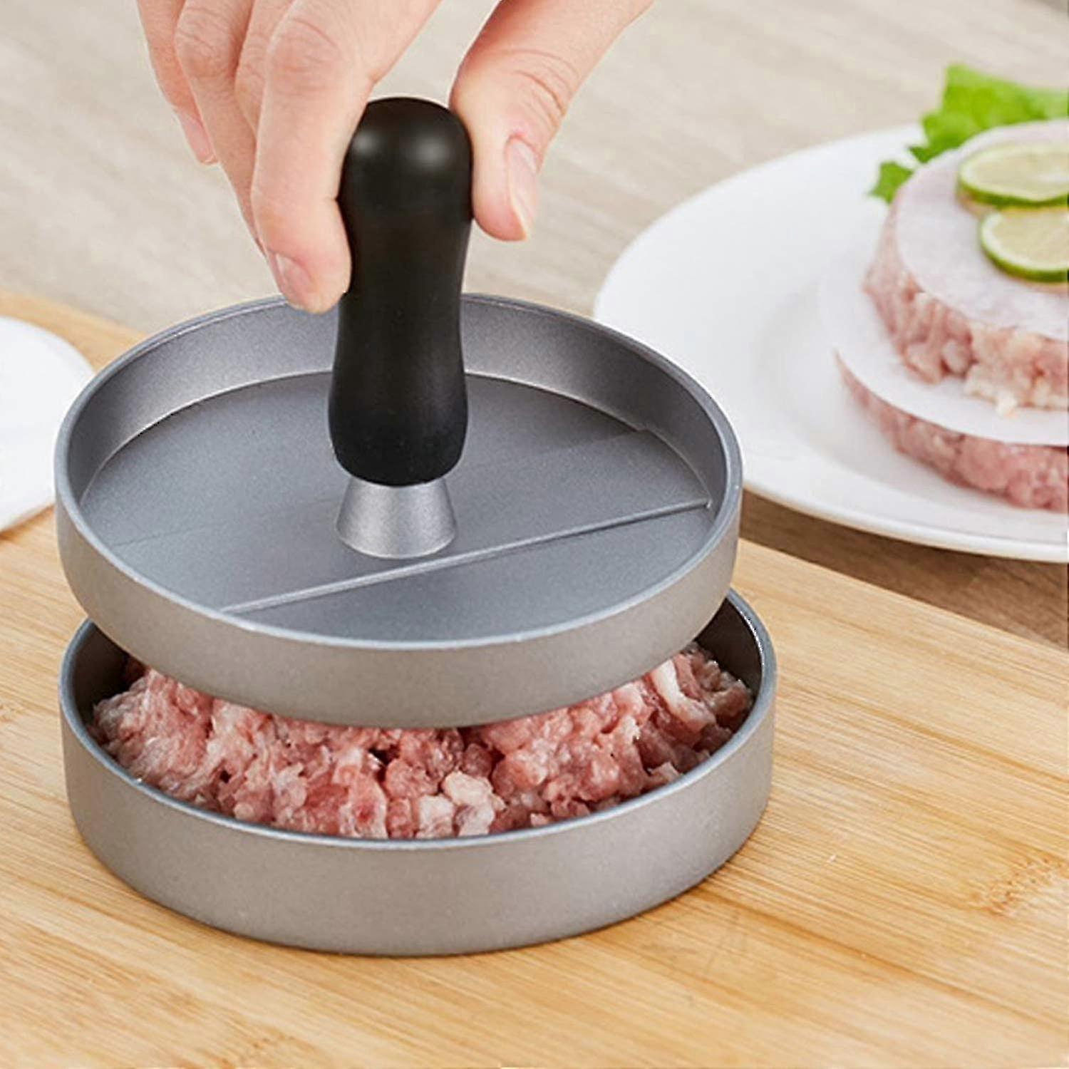 Hamburger Patty Maker Burger Press Stamper Aluminum Mould Cooking Helper Tools