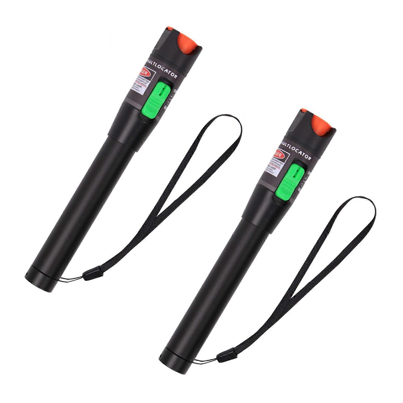 2X Fiber Visual Fault Locator 30MW 30KM,VFL Fiber Optic Cable Tester Meter Light Pen Tester Adapt L