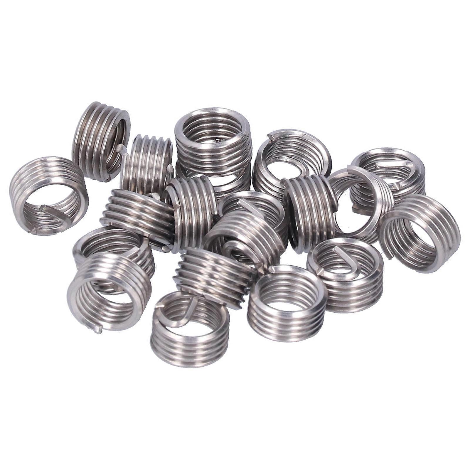 20Pcs Thread Repair M12 x 1.75 Wire Threaded Insert Nut Coiled Wire Extension Consumables1D