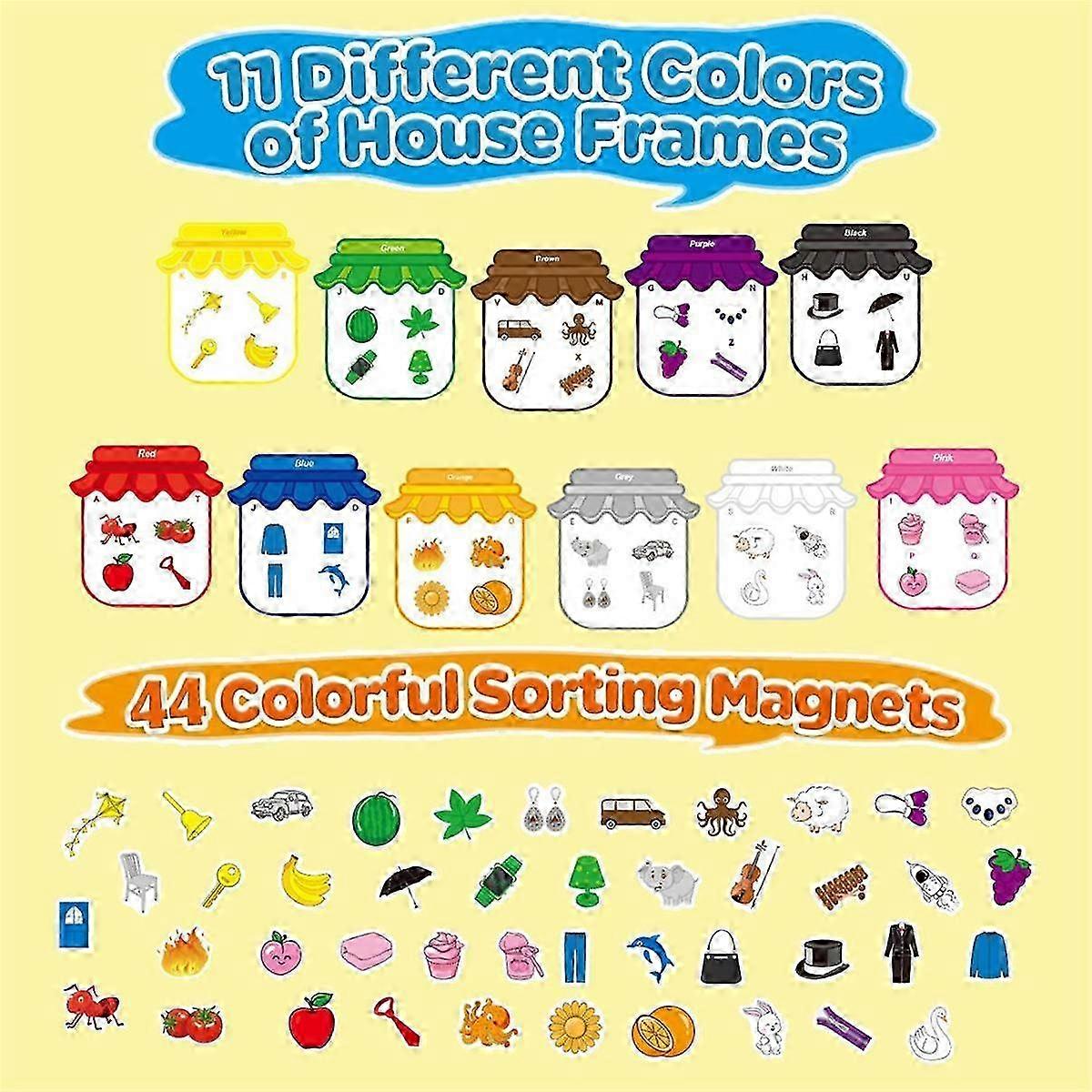 Magic Magnetic Color Sorting Set - Color Sorting Toys compatible with ...