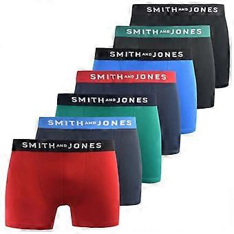 Smith & Jones Mens Kesden Boxer Shorts (Pack of 7)