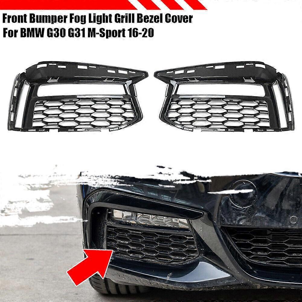 1/2x For BMW G30 G31 M-Sport 2016-2020 Tåkelys foran støtfanger Grill Bezel Cover