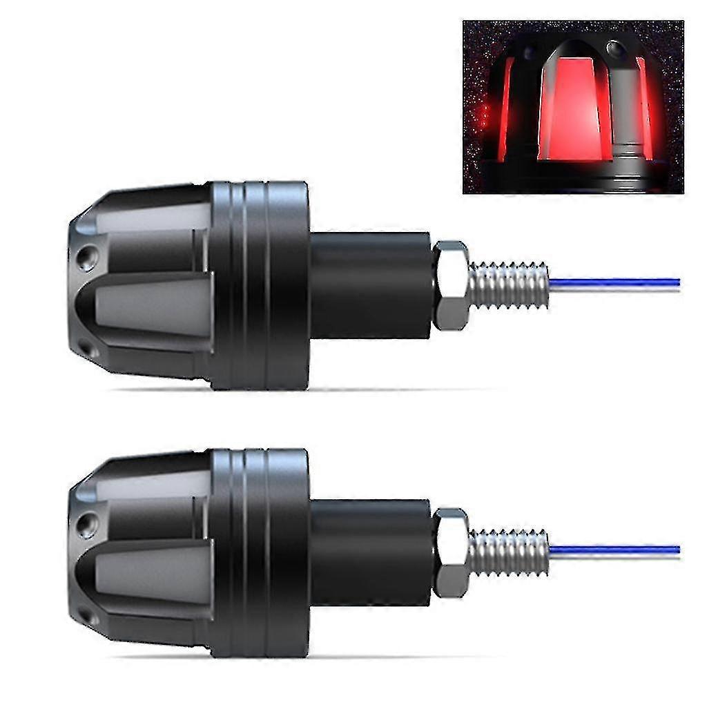 12v Turn Signals Motorcycle Led Handle Bar End Blinker Corner Lights Flashing 2x