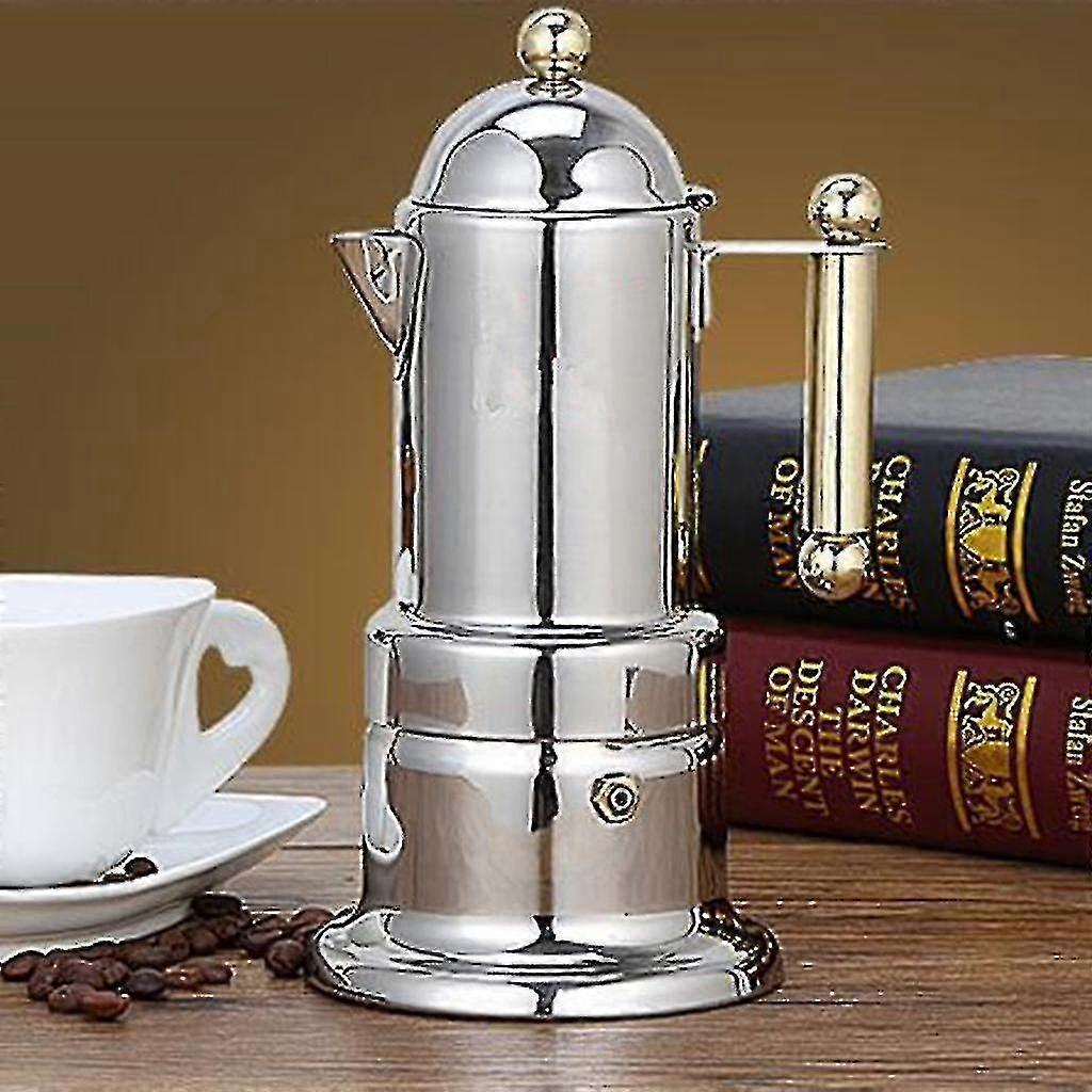 Stainless Steel Stovetop Espresso Coffee Maker Percolator Induction