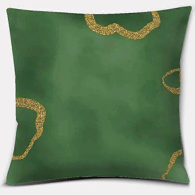 Olive Green Pattern Printing Series Home Pillowcase Square Office Cushion Cover Design 1914