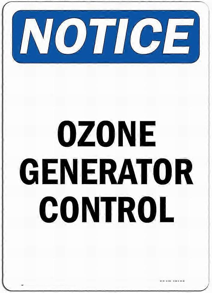 Controle do Gerador de Ozônio 8x12 Polegadas OU 12x16 Polegadas Sinal de Aviso Sinal de Lata Modo 3582