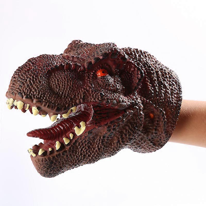 Dinosaur Hand Puppet Model Toy Velociraptor Head Hand Puppet Cosplay Puppet Toy(Tyrannosaurus Rex Red)