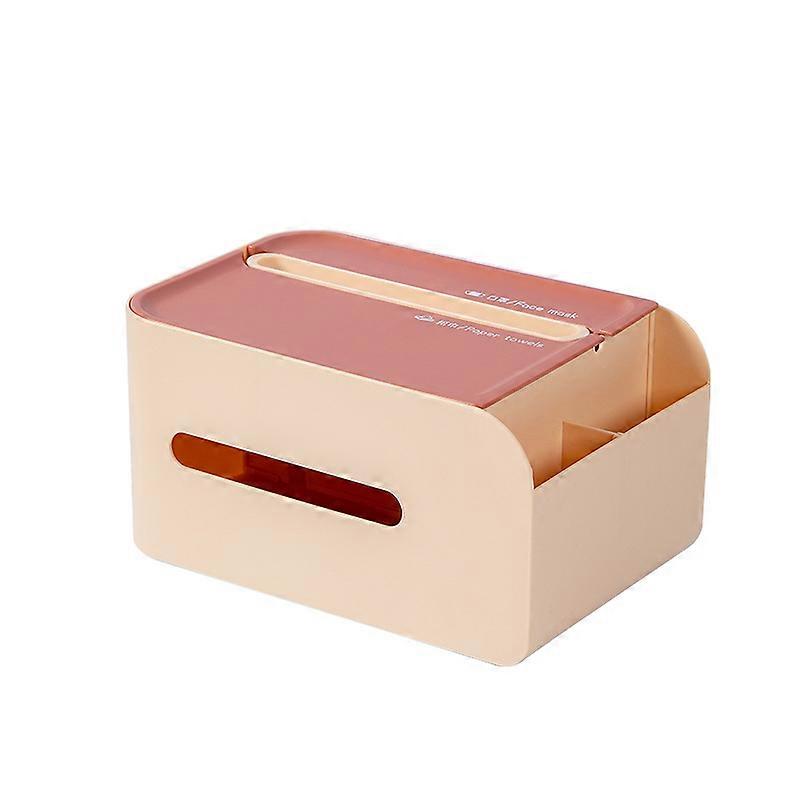 Rose Restaurant Paper Towel Box Multi-function Remote Control Pick up Square Cardboard Kitchen Plastic Paper Towels