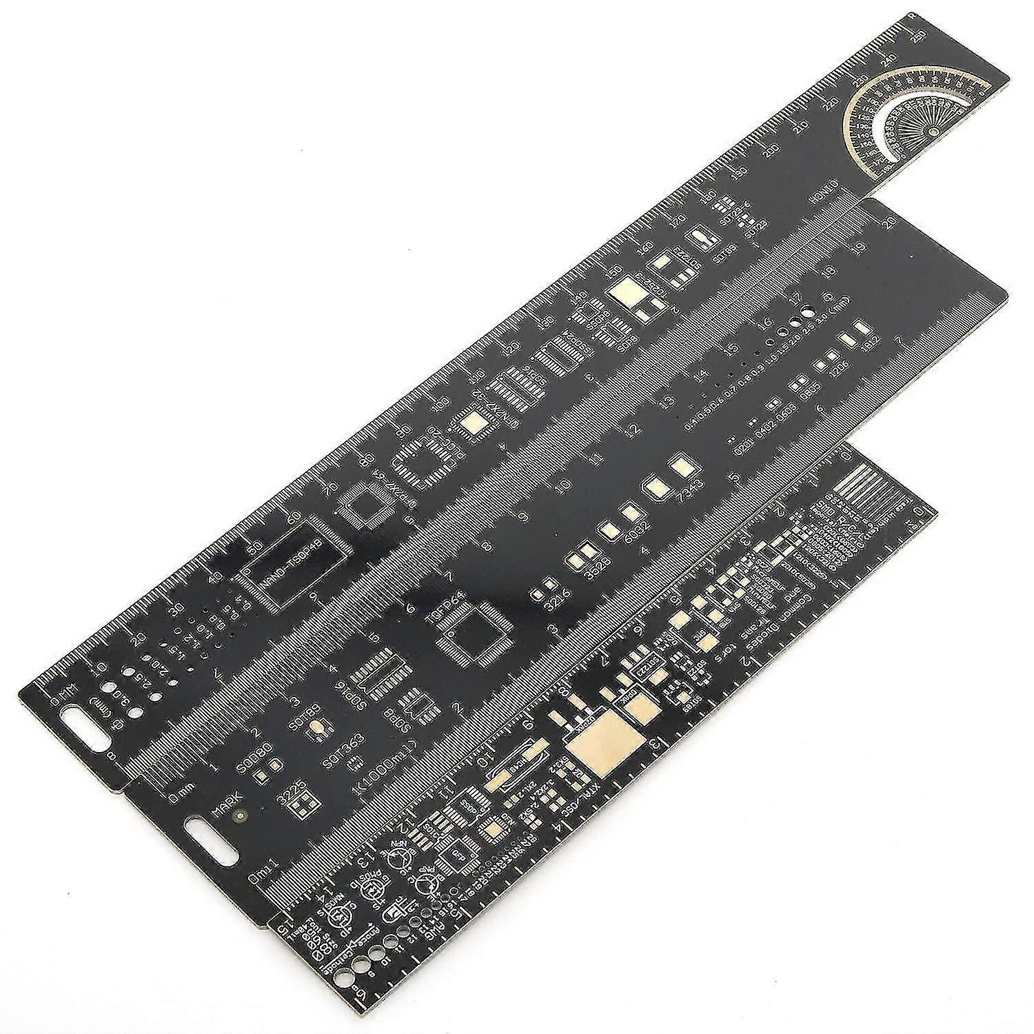 Multifunctional Pcb Ruler Measuring Tool - 1set