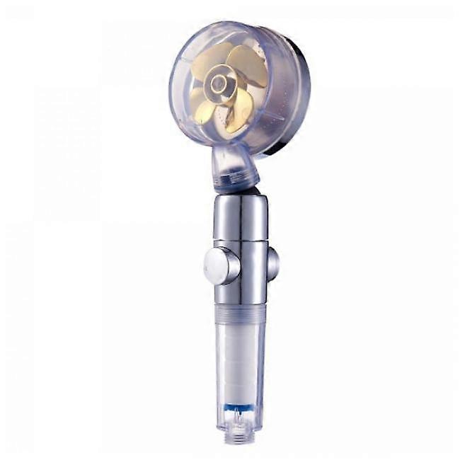 Shower head with turboprop - golden Gold