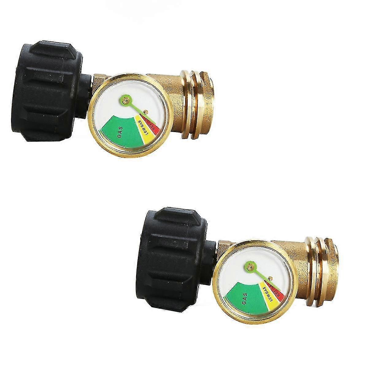 Propane Tank Gauge Level Indicator, Leak Detector Gas Pressure Meter, Universal For All Cylinders