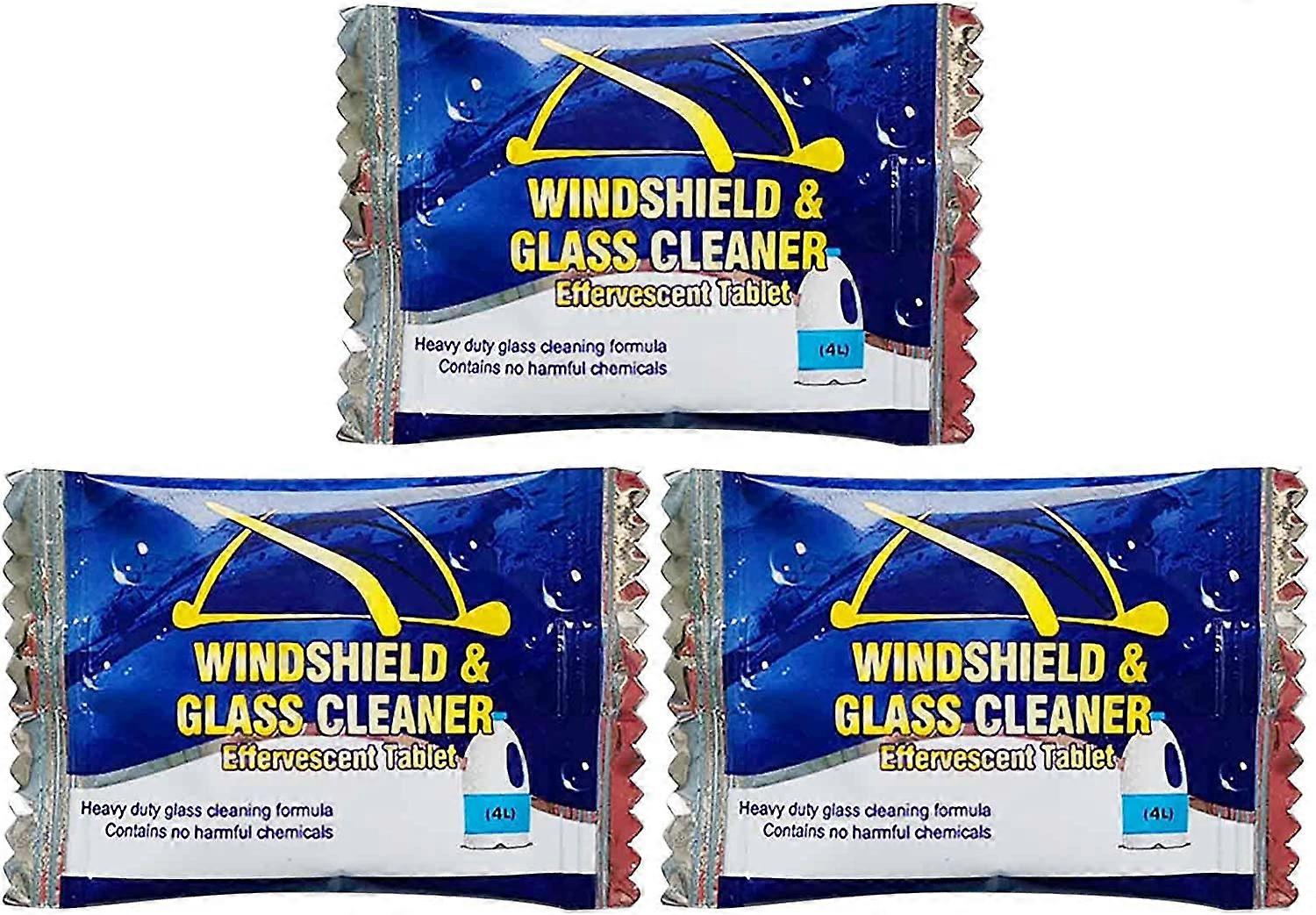 100 Pieces Car Windshield Washer Fluid Concentrated Clean Tablets, New Formula windshield wiper fluid Solid Tablet