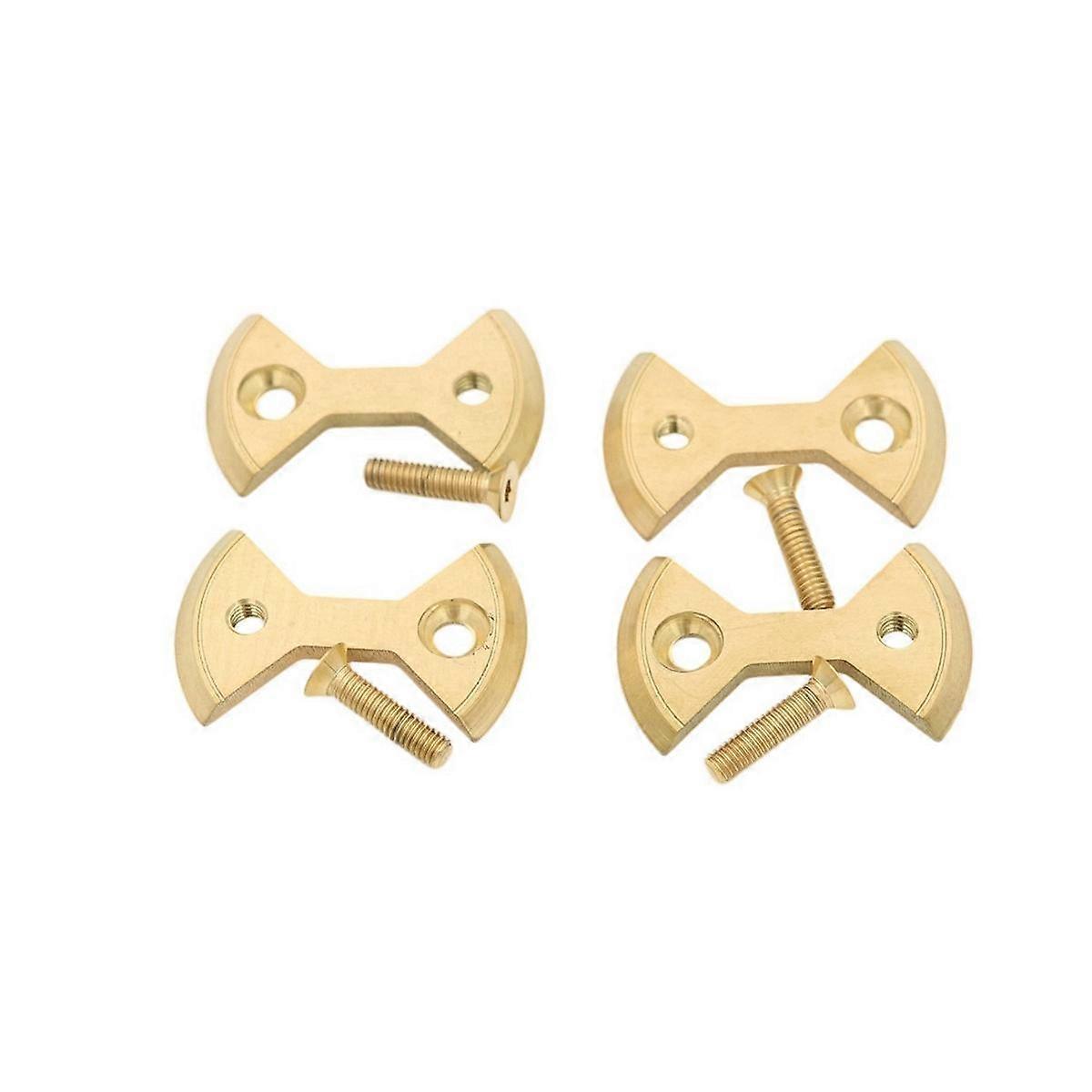 1 Set Titanium Bike Locking Pedal Bicycle Pedal Plate Bow Tie Shape for Zero Light Action Screws Bo