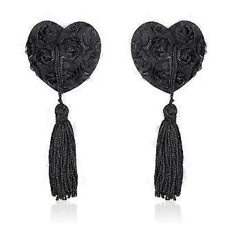 1pair Sequin Nipple Cover For Women Lingerie Long Tassel Breast Bra Pasties-ZZY